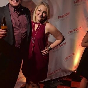 SOLD Everly Maroon Velvet Shift Dress